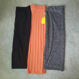 Midi Pull On Skirt Bundle Lot Pencil Bodycon